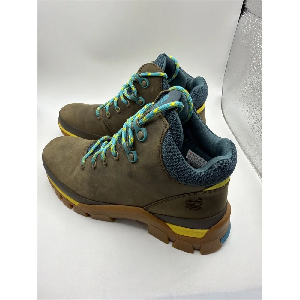 Timberland Jenness Falls Womens Olive‎ Green Waterproof Hiking Boots Size 7.5
